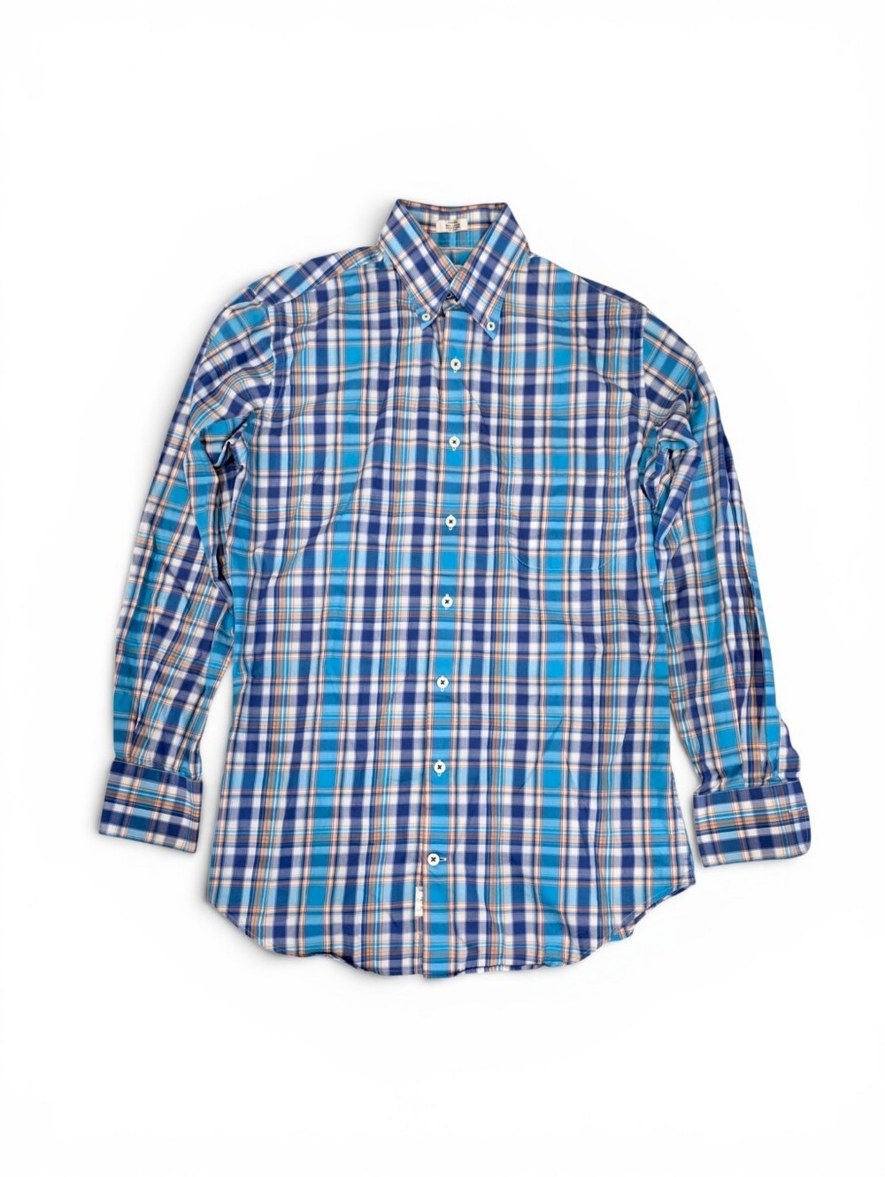 Peter Millar 100% Cotton Multicolored Plaid Button Down Shirt